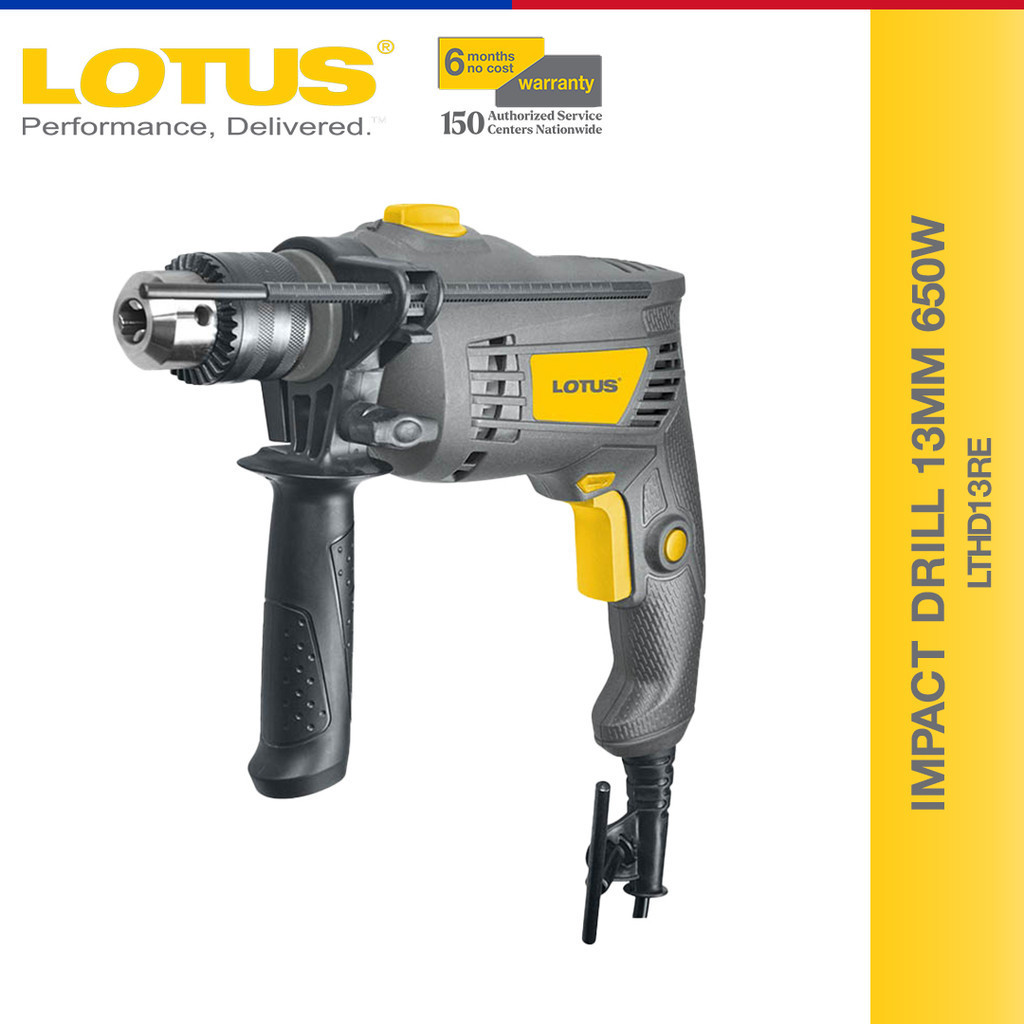 Lotus Impact Drill 13MM 650W LTHD13RE Power Tools Shopee Philippines