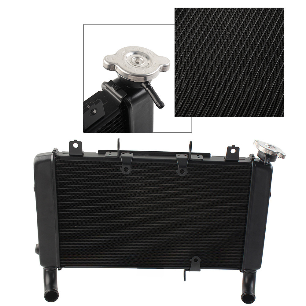 Protezione Radiatore In Alluminio Per Honda CB650R 2019-2024 – Nero, Forata Per Flusso D'aria E Protezione Da Detriti