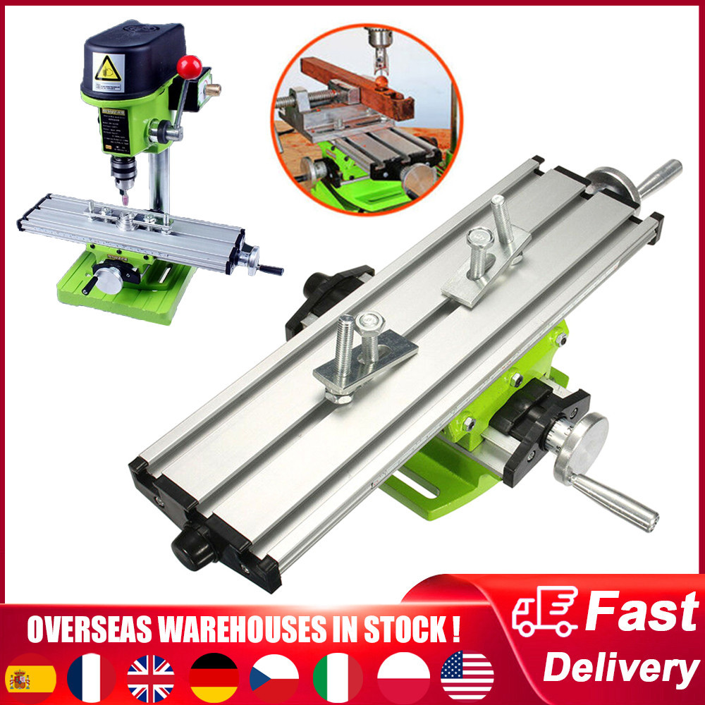 ★Milling Machine Worktable Bench Drill Vise Fixture Compound Table X Y ...