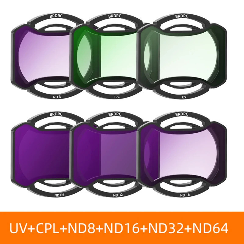 LICHIFIT Filtres UV/CPL/ND Pour DJI AVATA 2 - Set Filtres Objectif Nano-revêtement Multicouche Accessoires Drone