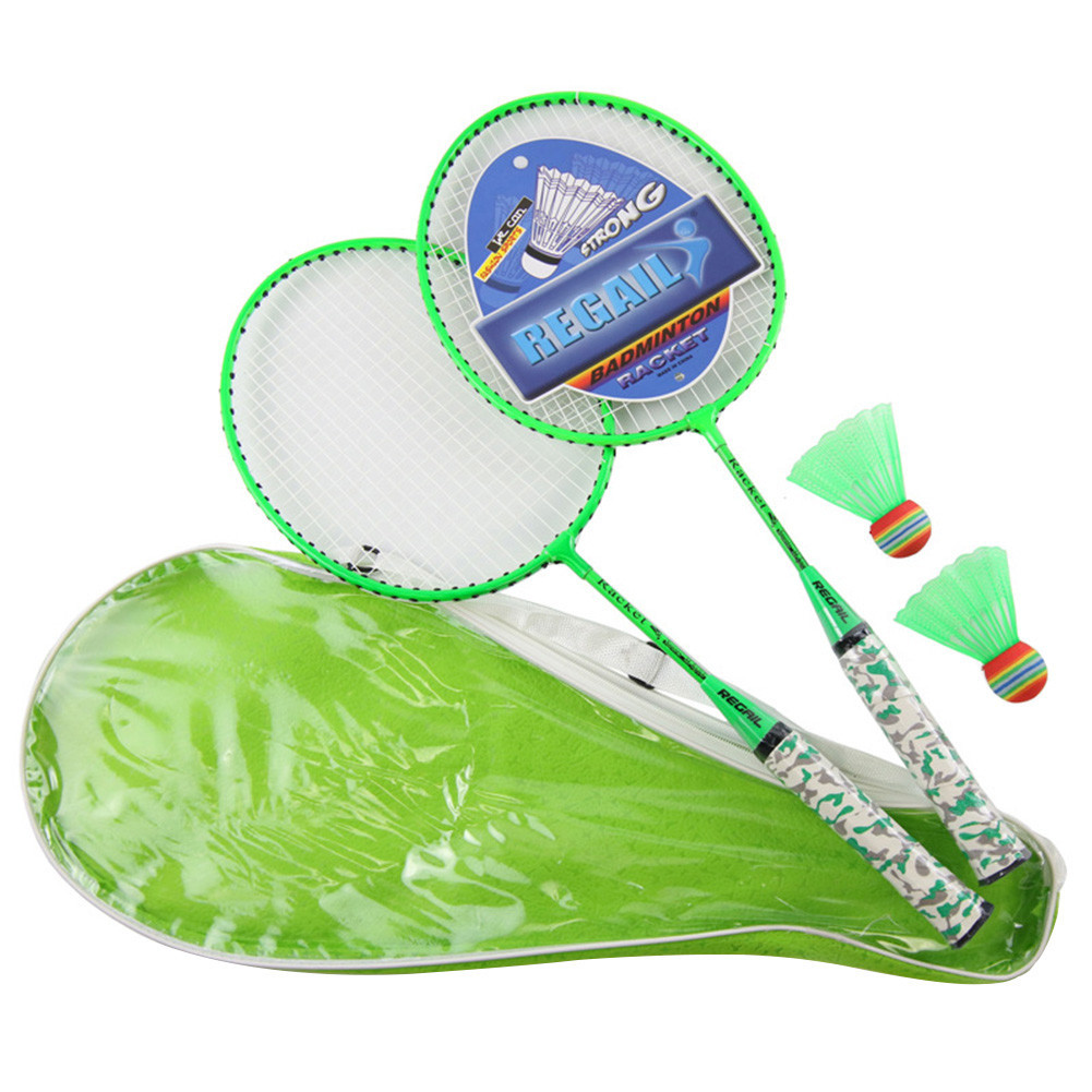 Badminton Set Exercise For Children Anti Slip Handle With Balls Rackets ...