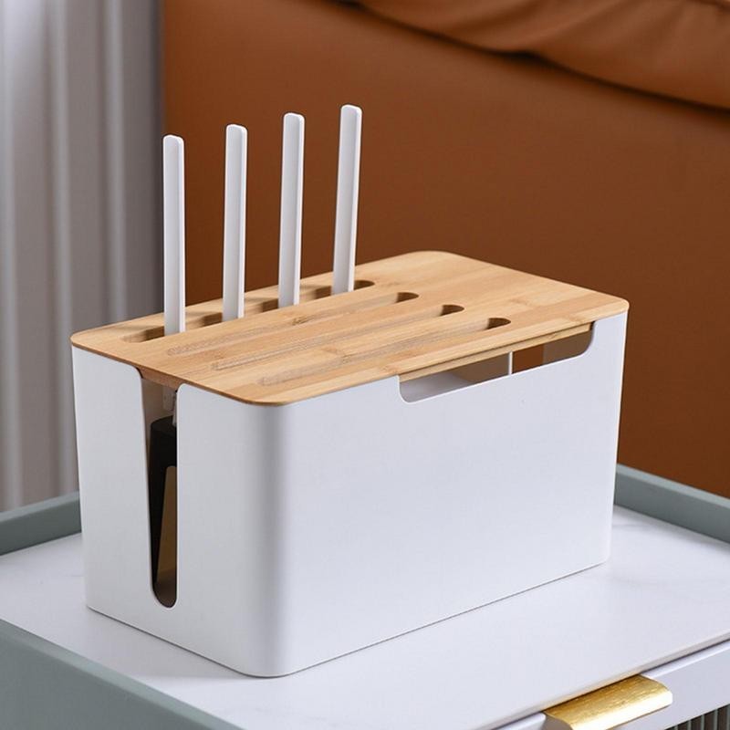 Router Storage Box Wire Cable Storage Case Organizer Box Socket Plug ...