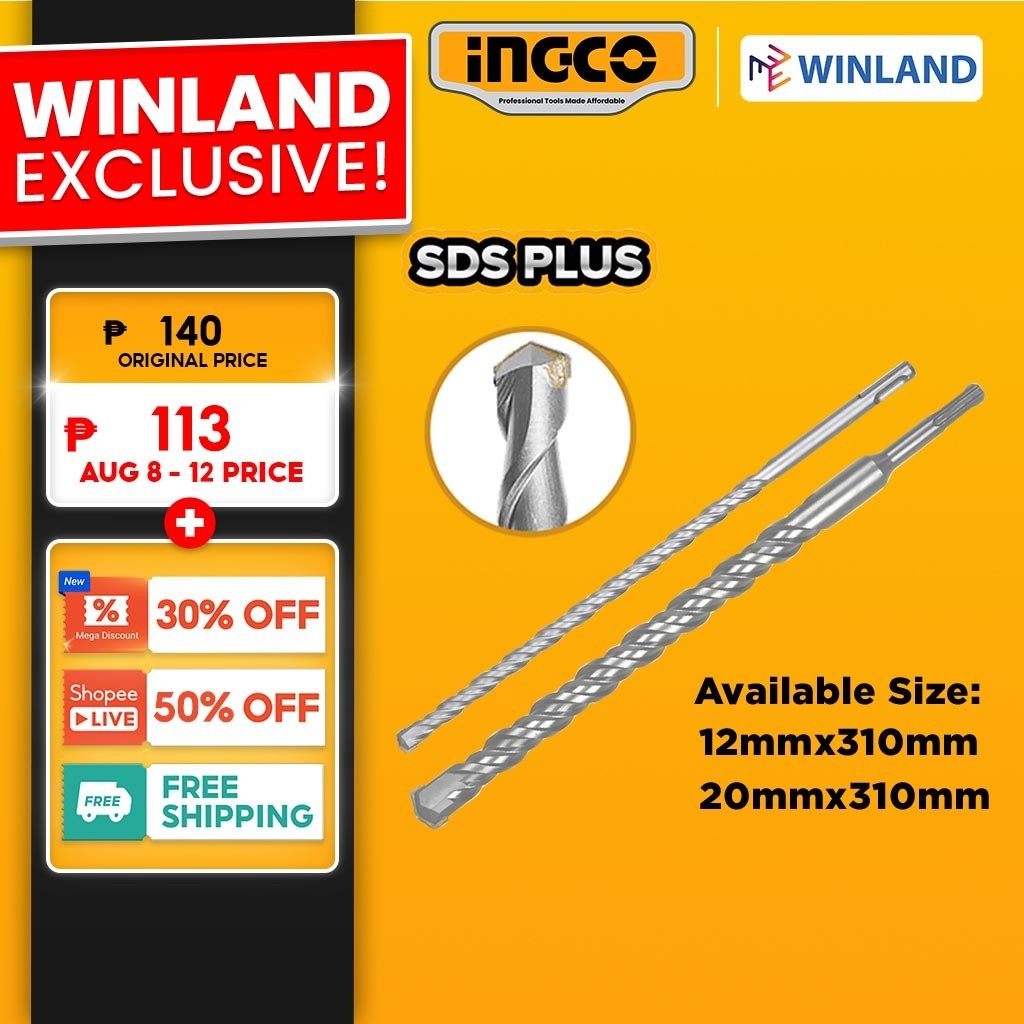 Ingco By Winland Sds Plus Masonry Drill Bit Mm X Mm For