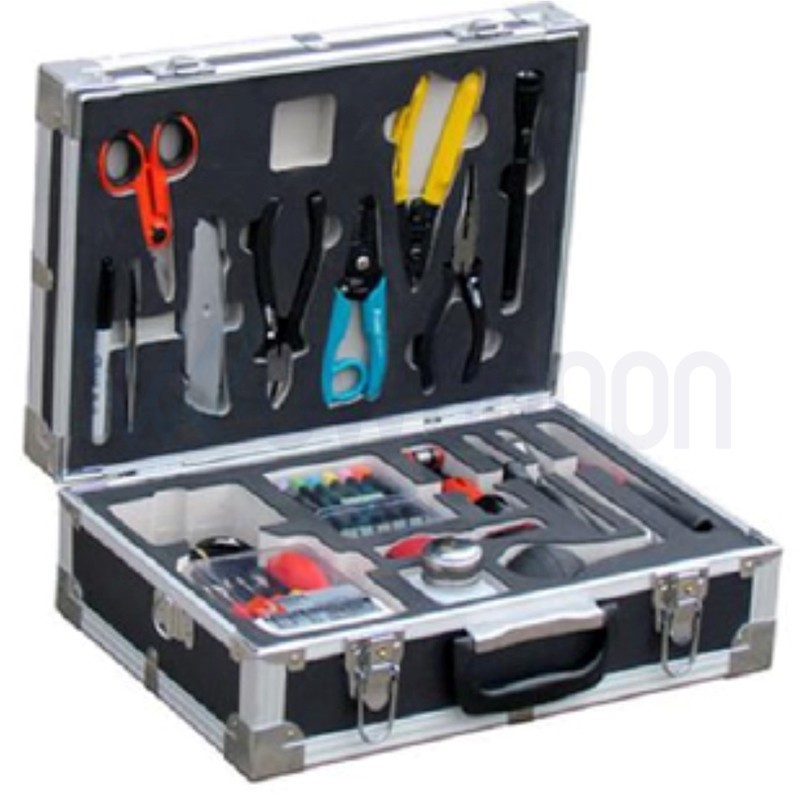 Fiber Optic Cable Repair Toolbox, Optical Cable Construction Tool Kit ...