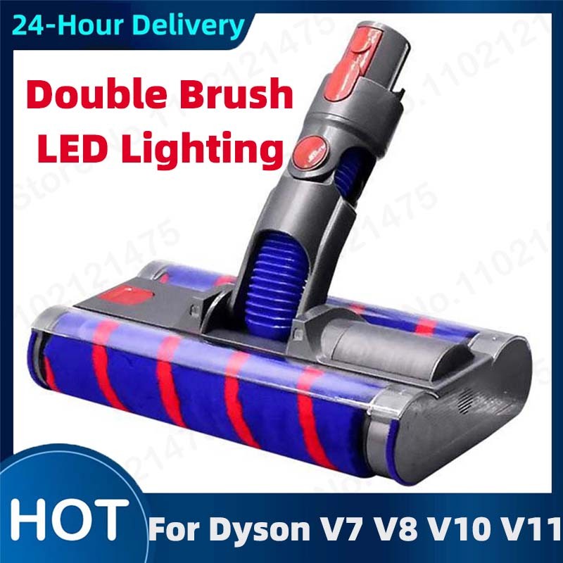 ♀Electric Double Floor Brush Head Tool Parts For Dyson V7 V8 V10 V11