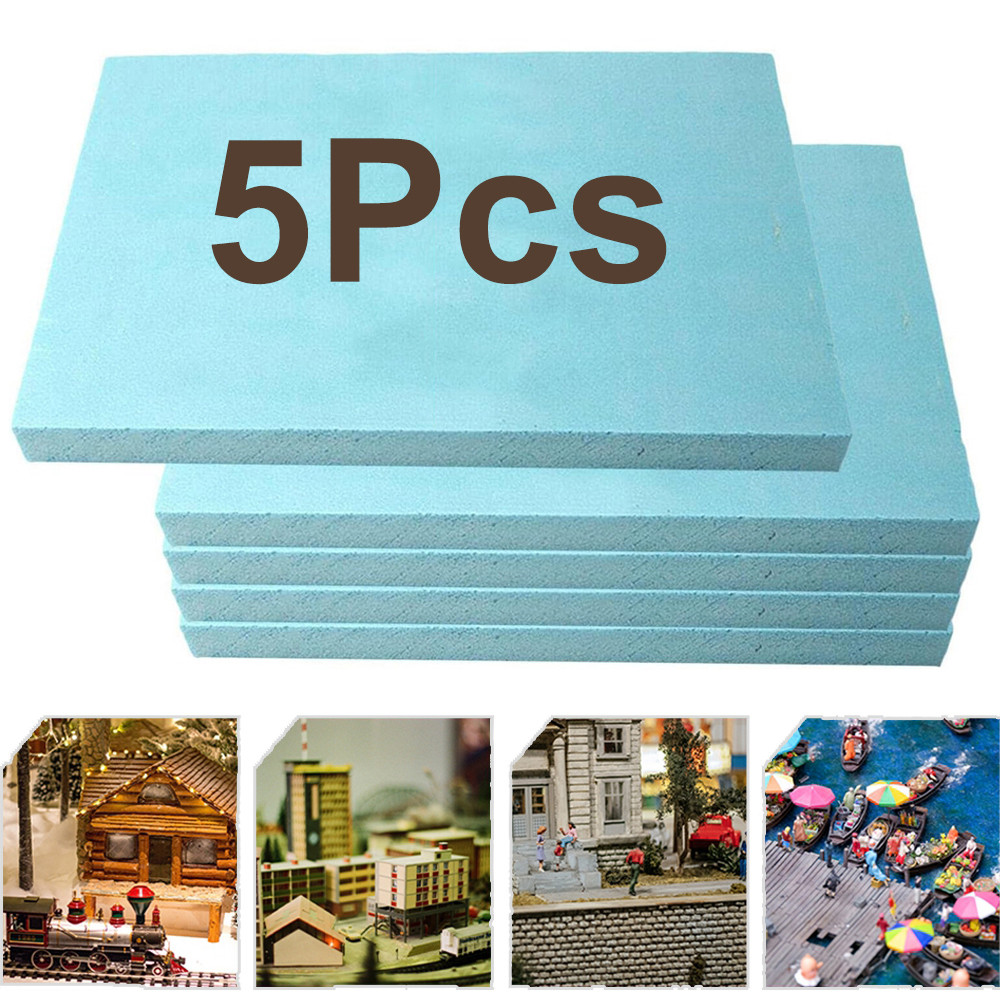 5Pcs Foam Bricks DIY Model Material Diorama Base Foam Slab Foam Board ...