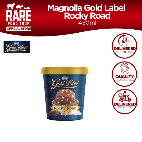 Magnolia Gold Label Rocky Road 450ml | Shopee Philippines