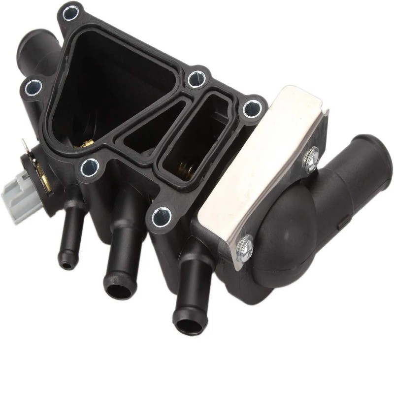 ☟XS6E8A586AG XS6E8A586AG Car Engine Coolant Thermostat Housing with