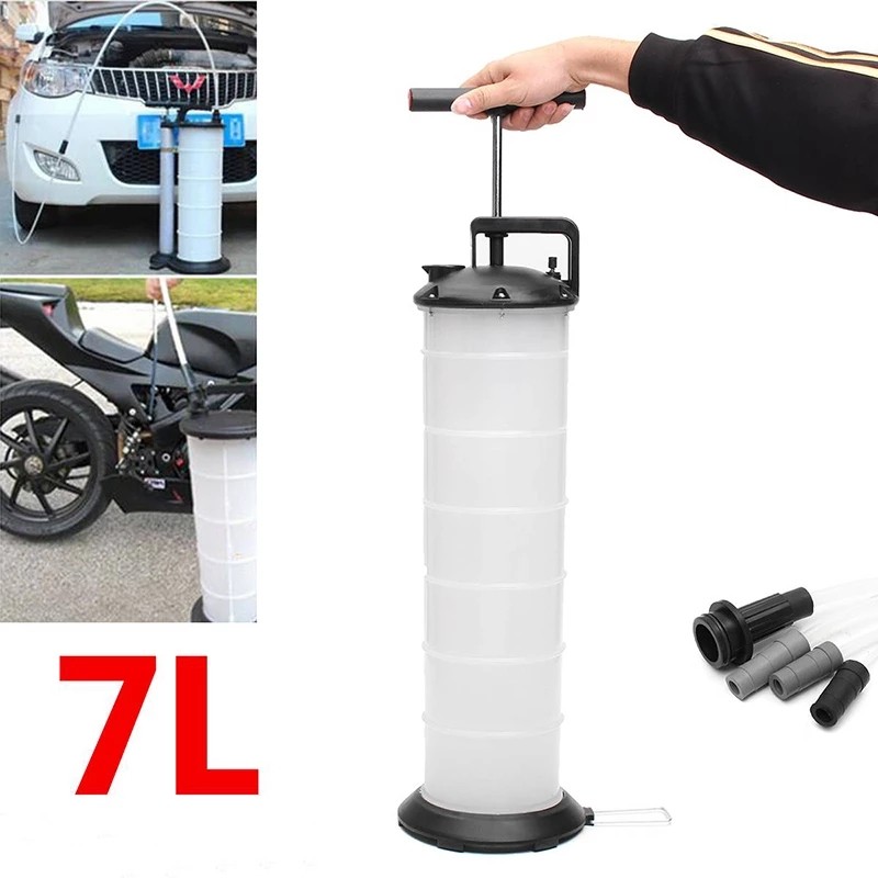 ♦7L Manual Vacuum Oil Fluid Extractor Pump Car Truck Boat Fuel Pump Oil