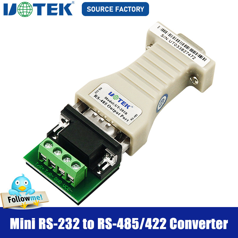 ☁UOTEK Mini RS232 to RS485 Converter RS 232 DB9 RS-232 To RS-485 ...