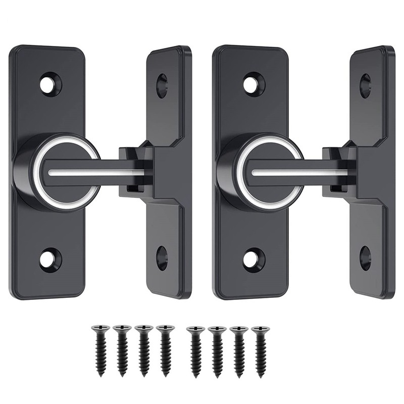 ♥Barn Door Lock Hardware, 90 Degree Heavy Duty Gate Latches Flip Latch ...