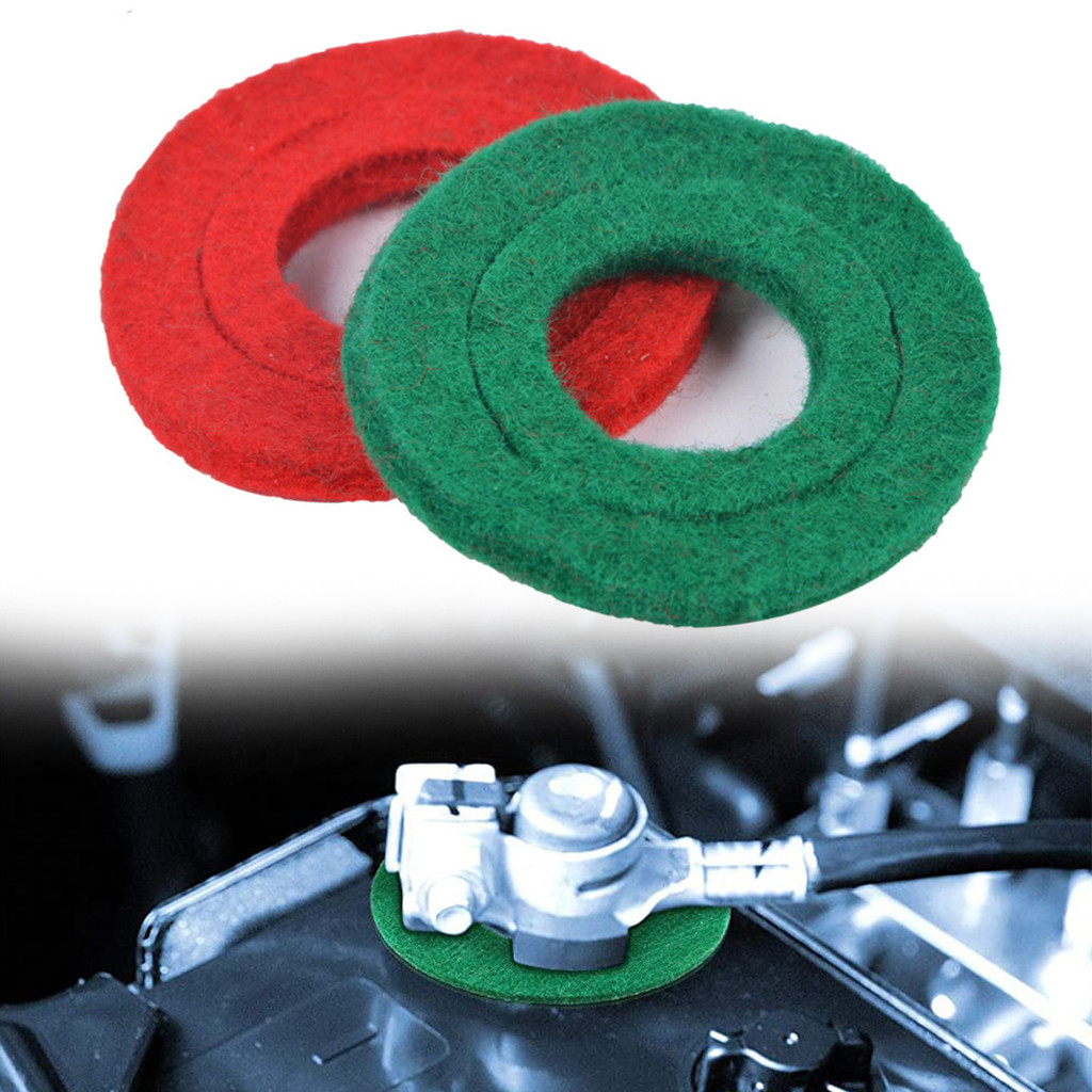 Battery Terminal Anti Corrosion Washers Car Fiber Thick Felt Battery Terminal Protector Gasket