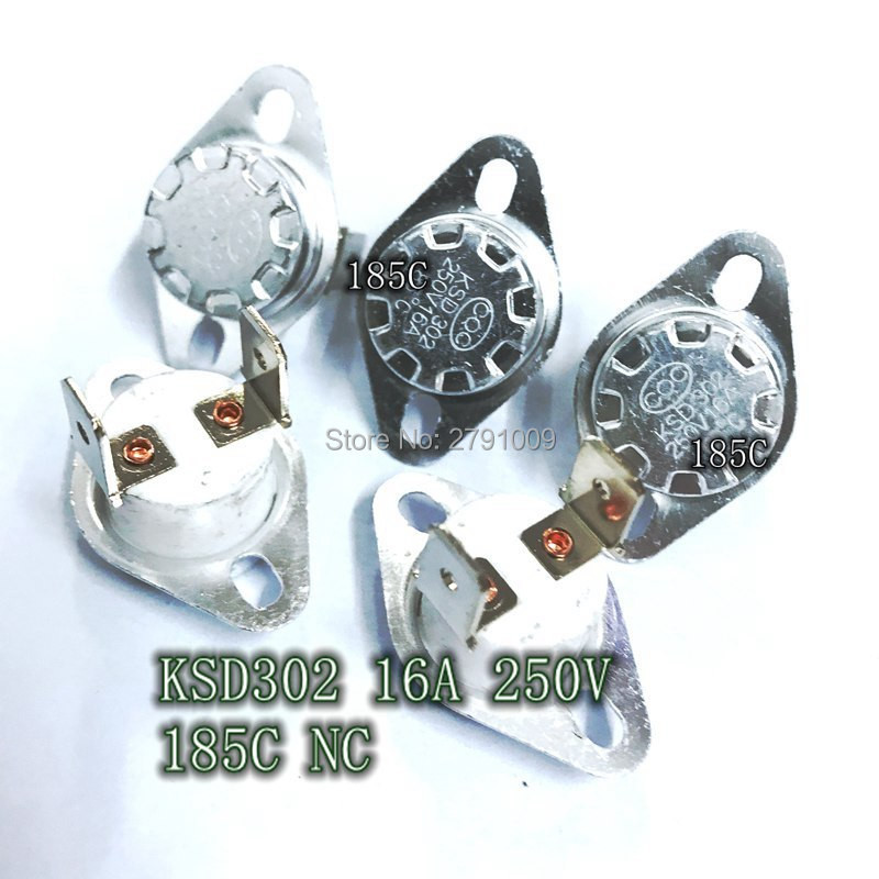 ☁10 KSD302 / KSD301 185C Normally Closed Manual Reset Temperature