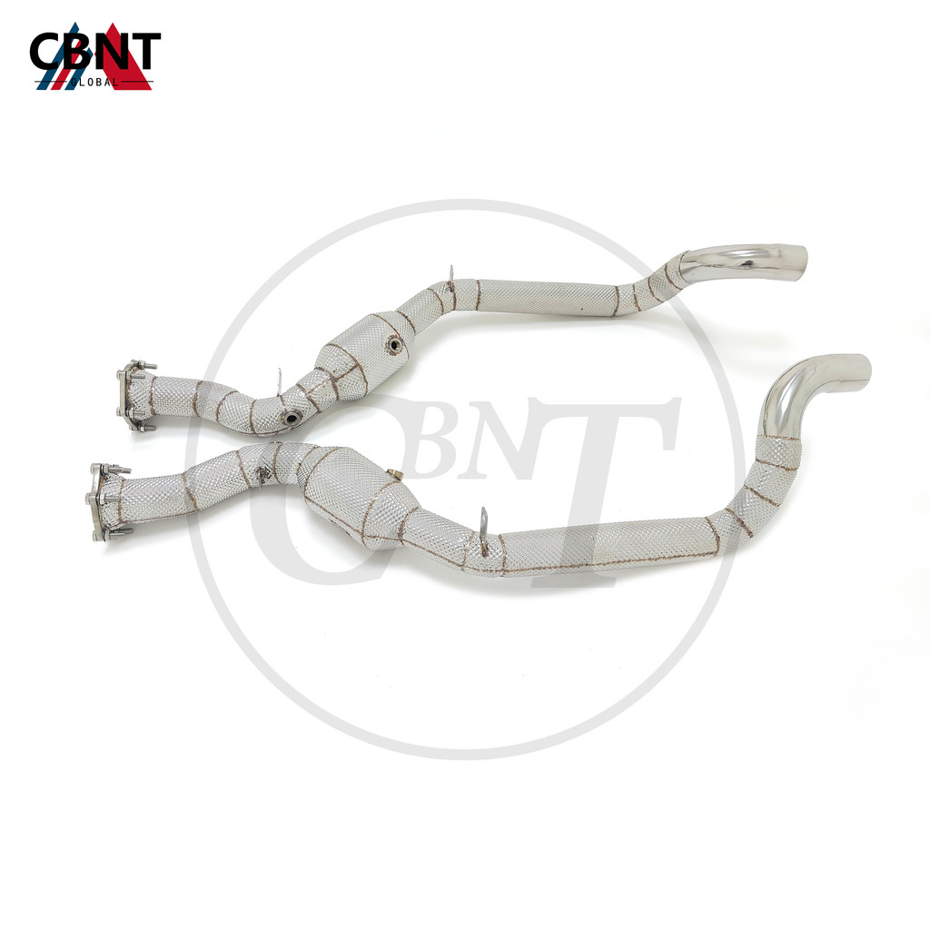 ღCBNT Exhaustpipe Downpipe with Catalytic Converter SS304 Stainless