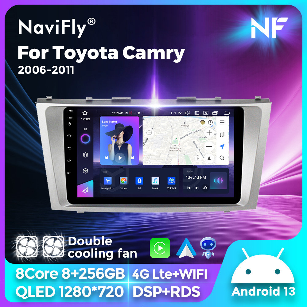 NEW Android Auto Wireless CarPlay For Toyota Camry 7 XV 40 50 2006