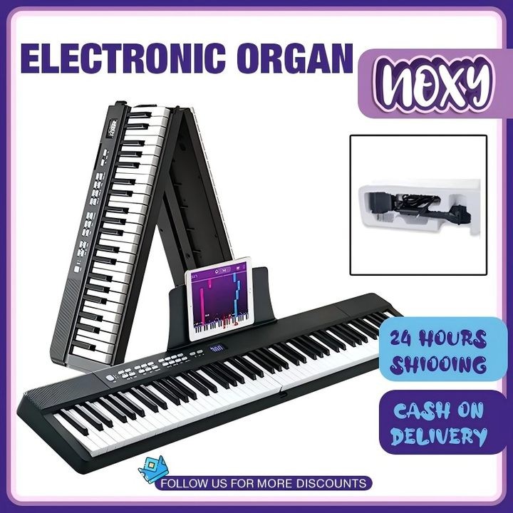 Electronic Keyboard Piano 61 Keys Portable Foldable Piano Musical ...