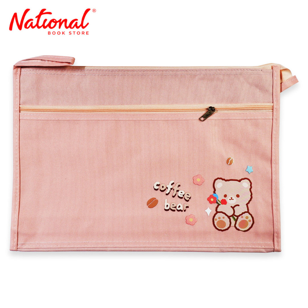 Cloth Envelope A4 Expandable Double Zipper Bear - School Supplies ...