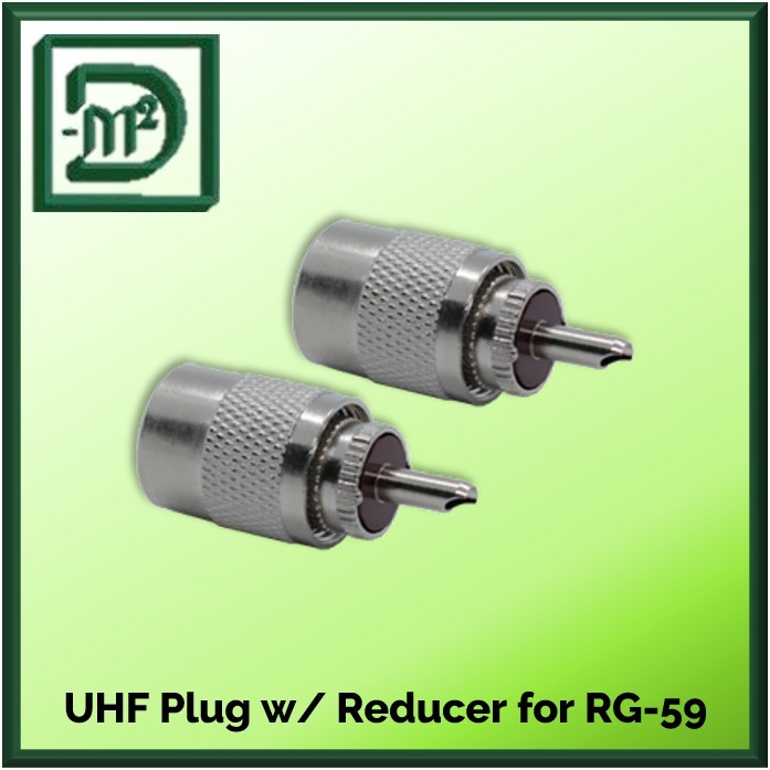 UHF Plug with Reducer for RG-59 or 5G-58 Coaxial Cable (2pcs) | Shopee ...