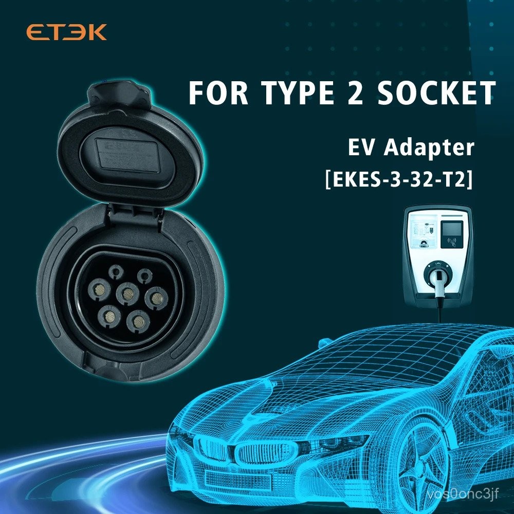 EV Charging Socket Outlet Type 2 Socket Connector Fixed European