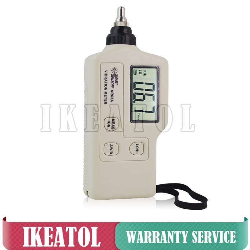 ☮Portable Smart Sensor AS63A Vibration Meter Digital Vibrometer tester ...