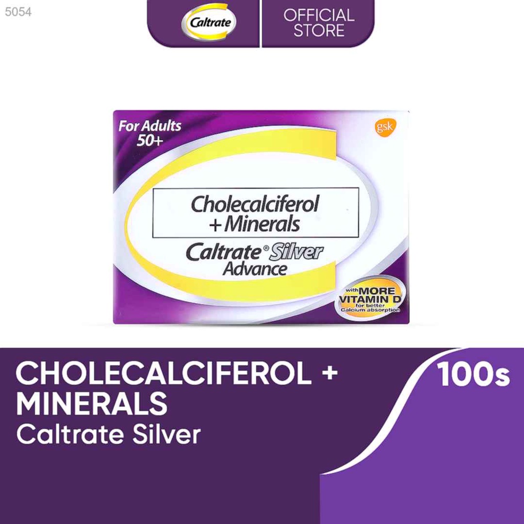 Caltrate Silver Advance 100s Cholecalciferol + Minerals for 50+ Helps