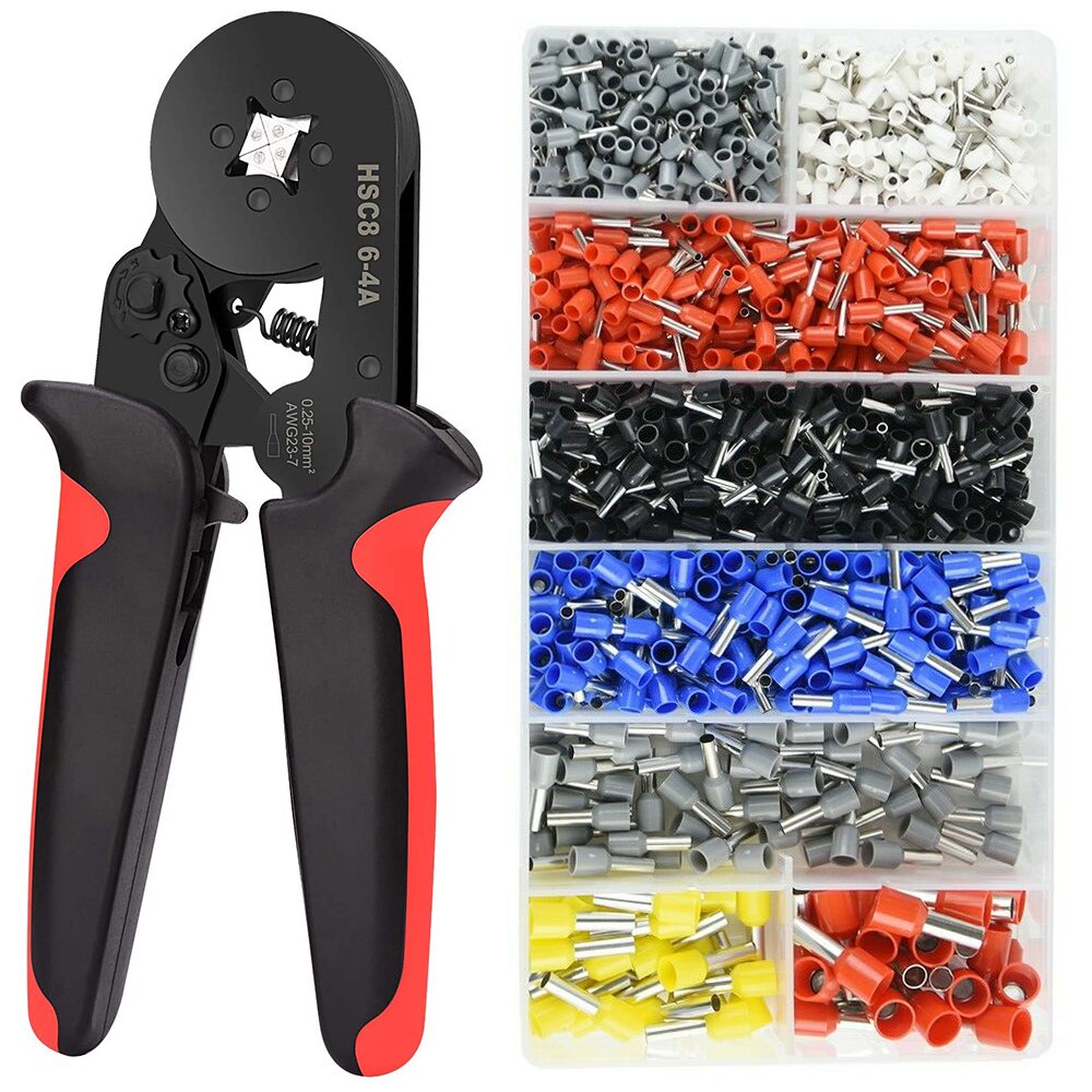 Ferrule crimping tool kit AWG 28-8 adjustable Ferrel crimper kit, with ...