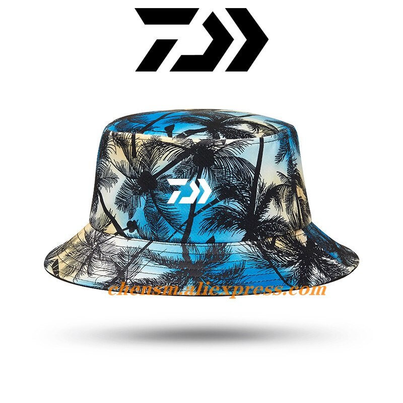 Daiwa Men's Fishing Hat Military Camo Bucket Hat Army Hunting Outdoor