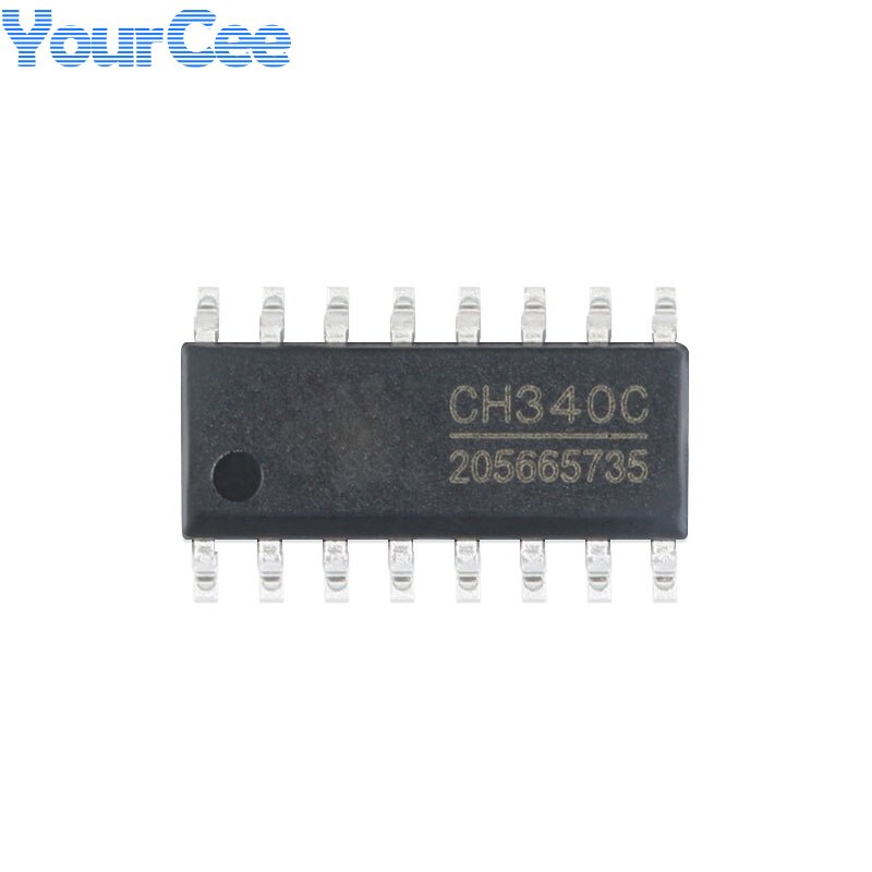 5Pcs USB to Serial Port Chip CH340C SOP-16 SOP16 Built-in Crystal ...
