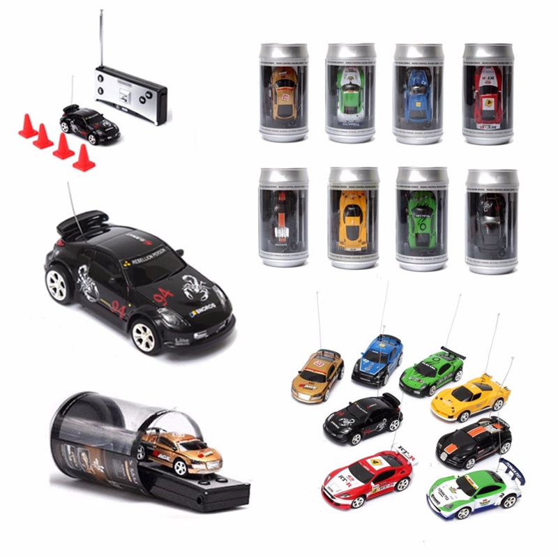 ♦Hot Sale 8 Colors Coke Can Mini RC Car Vehicle Radio Remote Control ...
