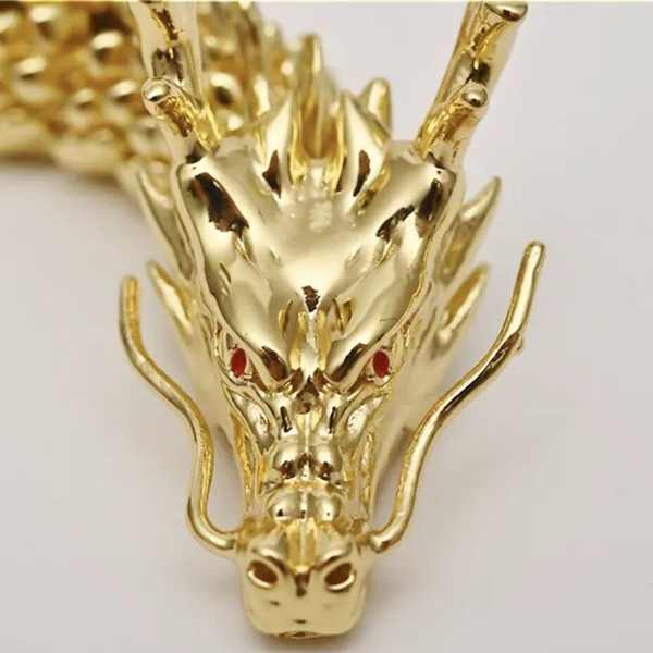 Yousu 3D Movable All Copper FiveClaw Golden Dragon Brass Dragon