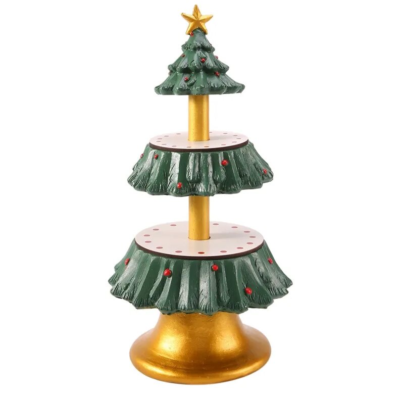 152 Christmas Cupcake Stand Snack Bowl Stand Christmas Ornament Tray