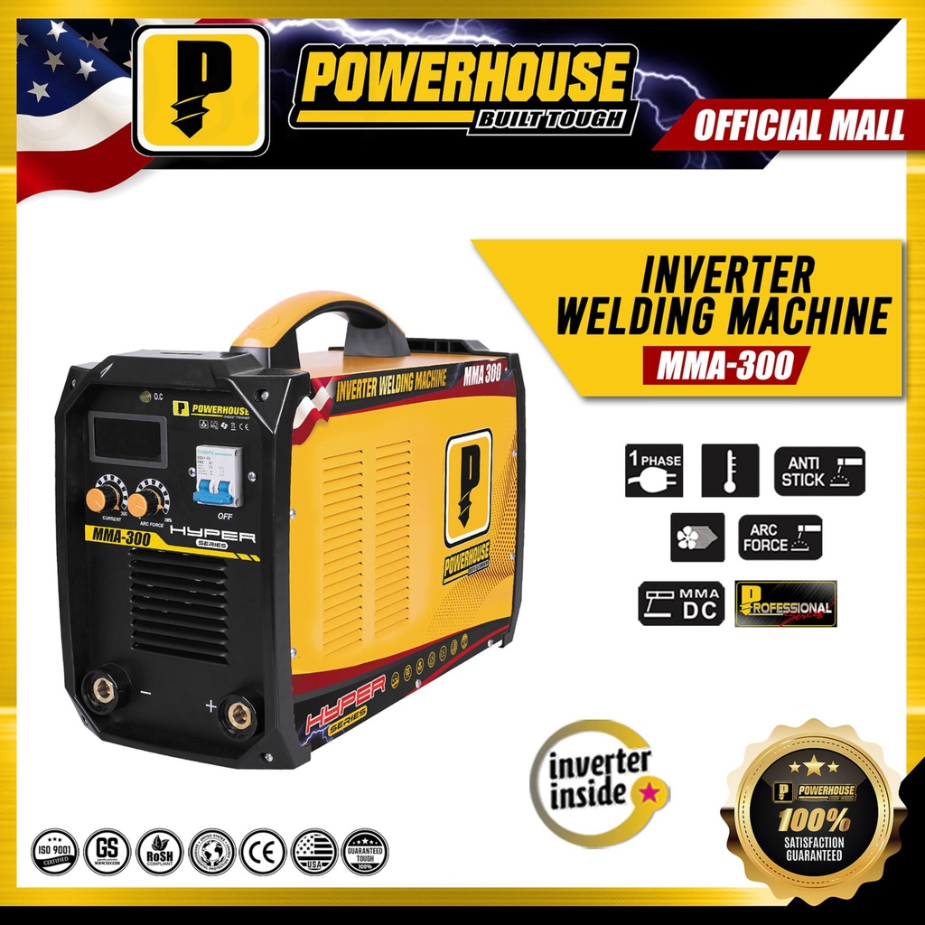 S419 Powerhouse Inverter Welding Machine Hyper Series MMA300 PHWM