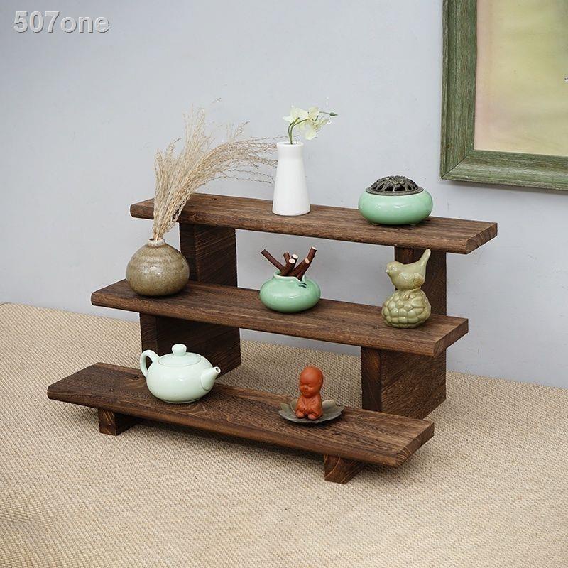 COD Live show solid wood Bogu rack three-layer display small ornaments ...