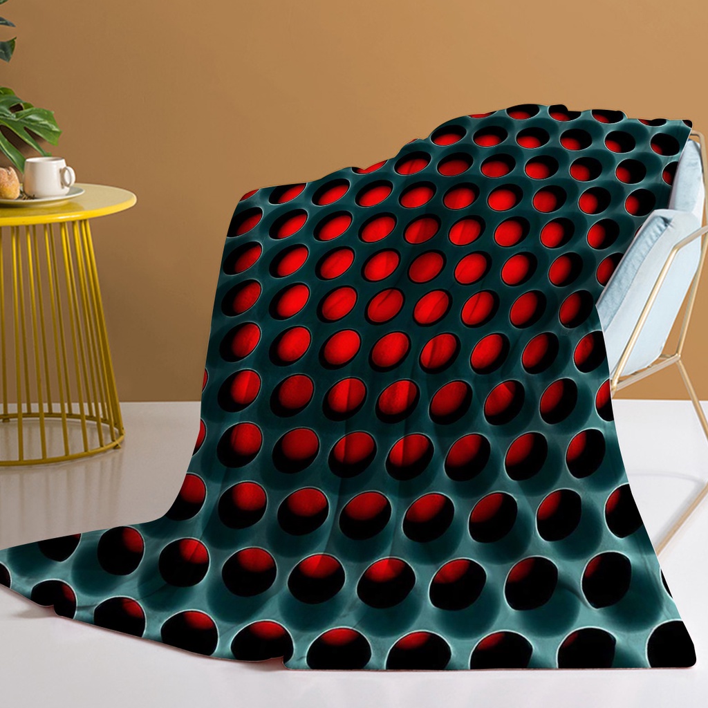 Throw Blanket Geometric Circle Blanket for Women and Men Cozy