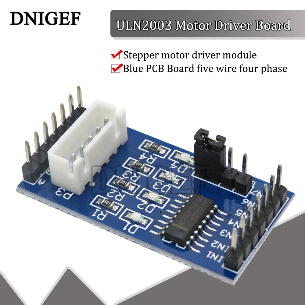 Uln2003 Stepper Motor Driver Board Uln2003a Module For Arduino 28byj 48 Xh 5p Electronic Diy Pcb 3354