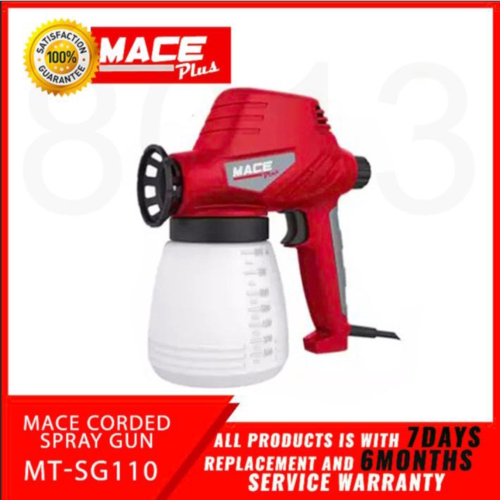 S115 Mace Plus MTSG110 ELECTRIC SPRAY GUN / PAINT SPRAYER & SOLVENTS