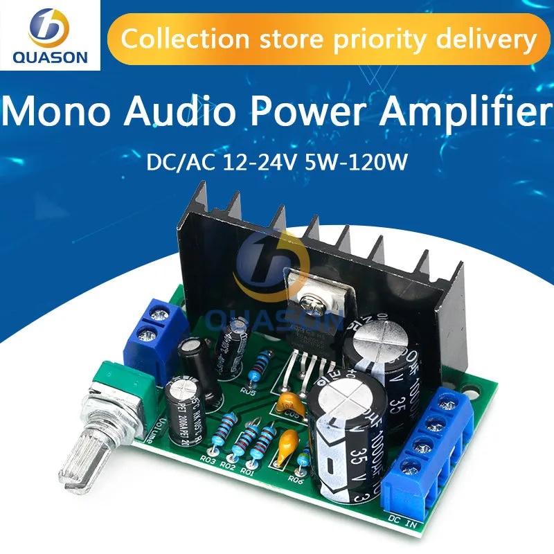 TDA2050 Mono Audio Power Amplifier Board Module DC/AC 1224V 5W120W 1