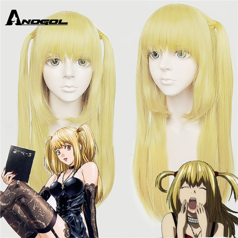 ﺴ☍ANOGOL Amane Misa Death Note Anime Cosplay Wigs Heat Resistant ...