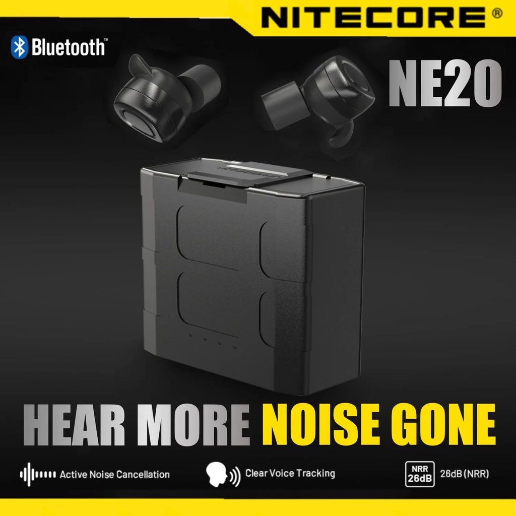 NITECORE NE20 Bluetooth Earphone Hearing Protection Earbuds Tactical