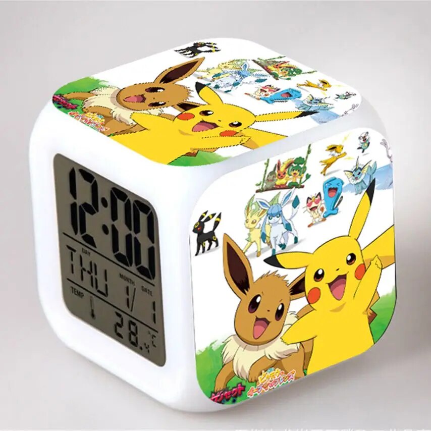 ☮Anime Pokemon Alarm Clocks Pikachu Bulbasaur Charmander Charizard