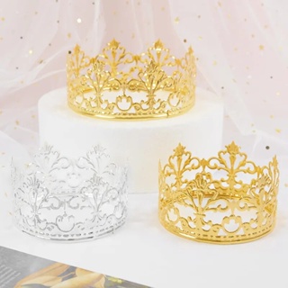 1pc Gold Crown Tiara Cake Topper for Baby Shower Birthday Princess Party  Wedding Cake Decorations Rhinestone Crystal Tiara for Children Hair  Ornaments