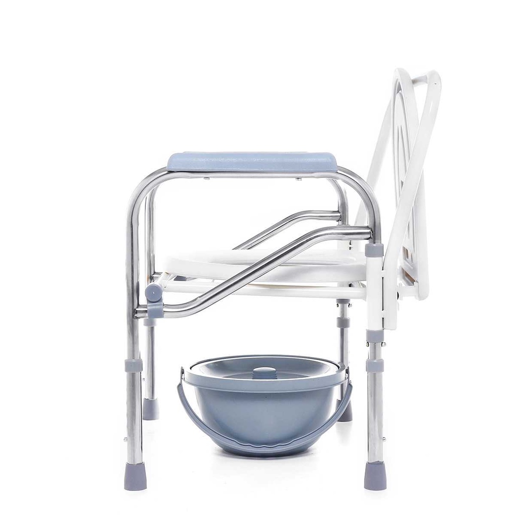 Siam Bedpan Folding Bedside Commode Chair Stainless Steel Elderly Toilet Chair With Commode 