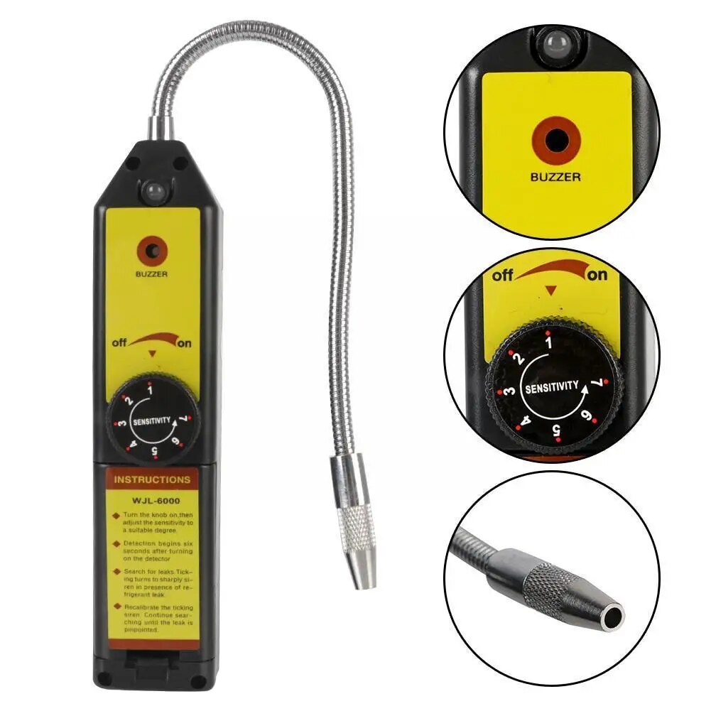 WJL6000 Freon Leak Detector Halogen Leak Detector R134A R1234YF Gas