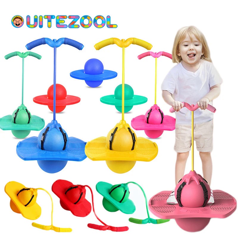 Bouncing Ball With Handle And Pump Balance Platform Bouncy Jump Ball
