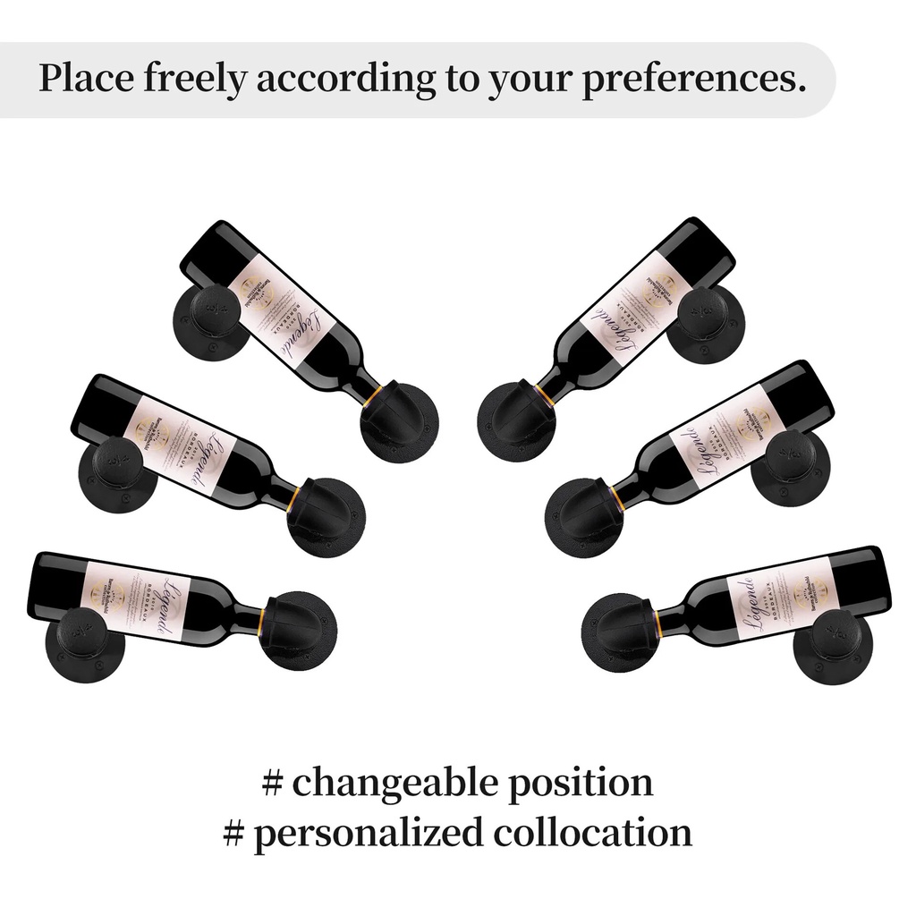 Iron Art Wall Mounted Red Wine Rack with Oblique Drainage Pipe