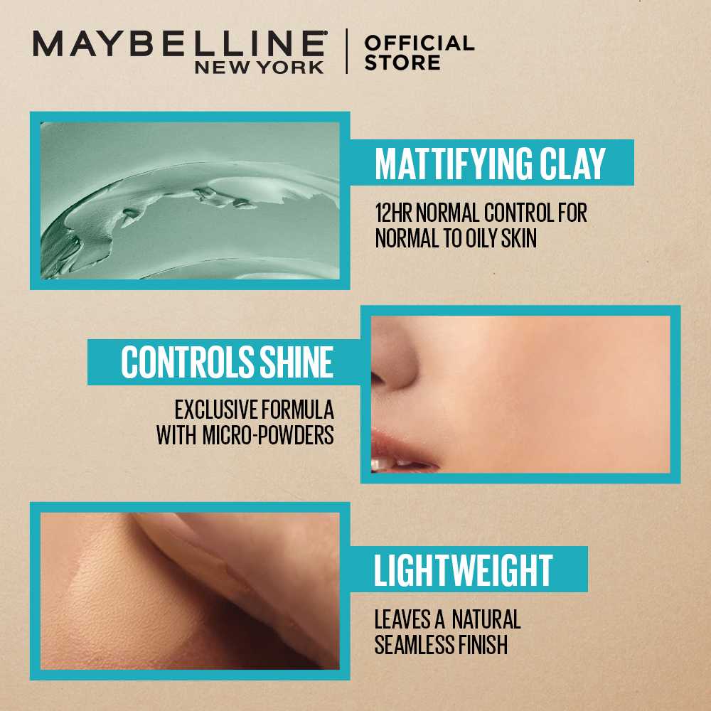 Maybelline 24HR Matte Duo Makeup Set Matte+Poreless Liquid Foundation