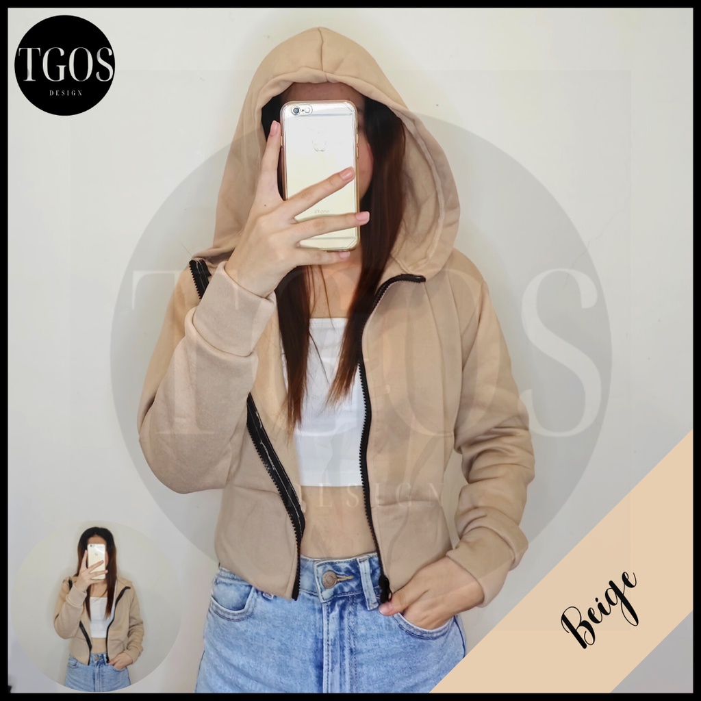 Crop top jacket shopee deals