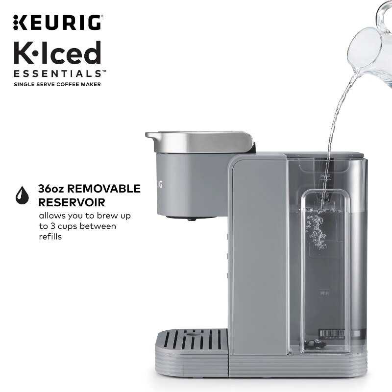 Keurig KIced Essentials Gray Iced And Hot SingleServe KCup Pod