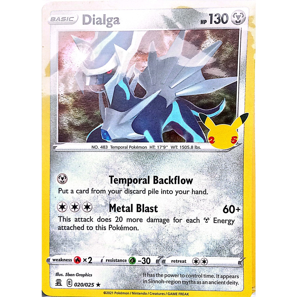 Pokemon TCG Dialga 020/025 Holo Rare Celebrations | Shopee Philippines