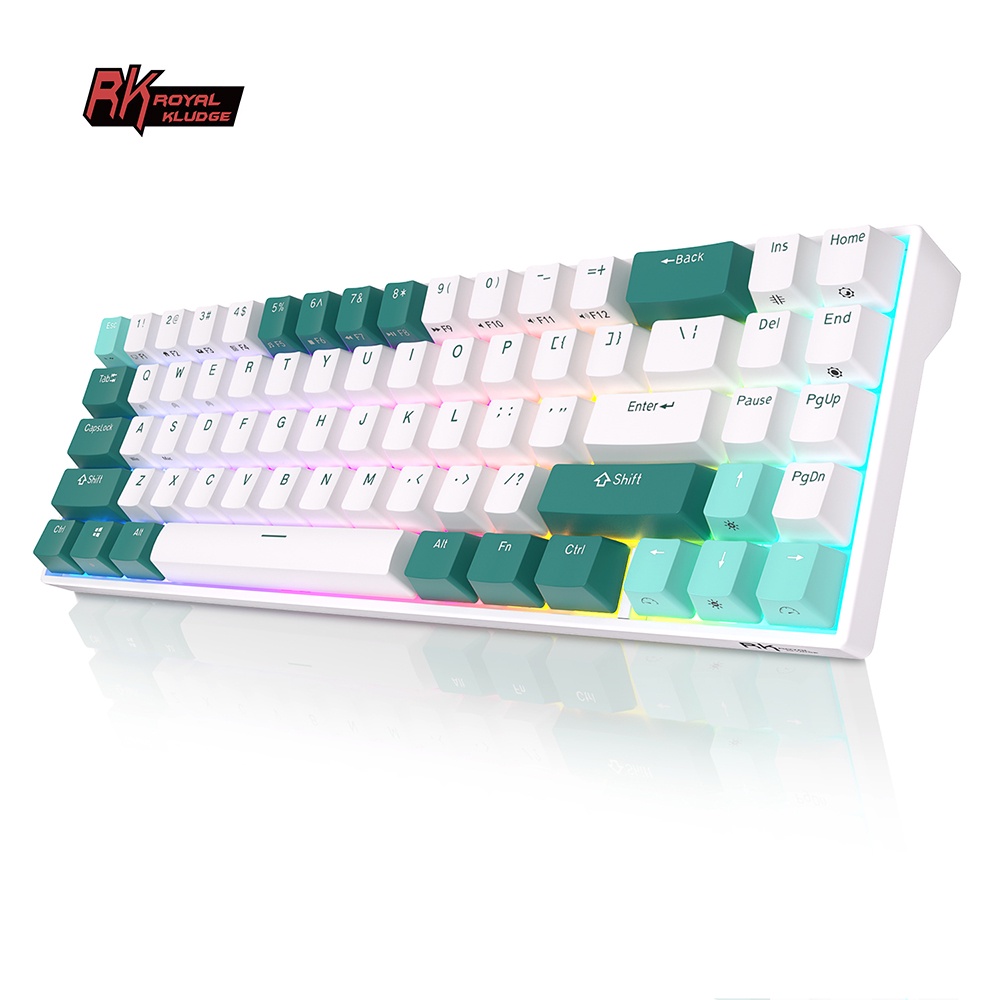 RK ROYAL KLUDGE RK71 Tri-mode Mechanical Keyboard 2.4G Wireless ...